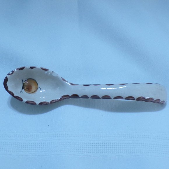 CAT Mexican Pottery Rooster Salso Guacamole Bowl with Ladle Spoon 3668 - Picture 11 of 11